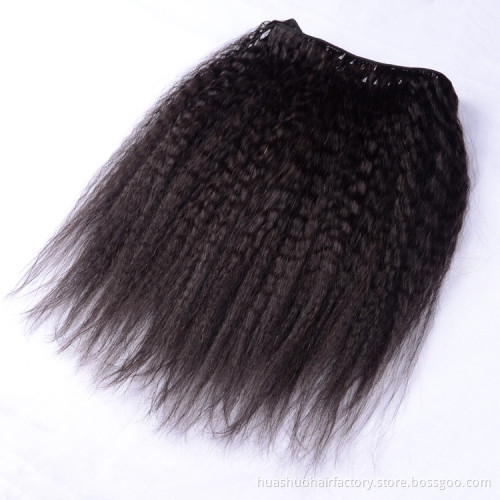 180% Density Bleached Knots Real Kinky Twist Curtain Curly Indian Knot Long Hair Extensions